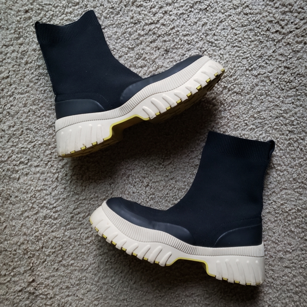 ZARA Sock High Top Platform Boot Sneaker